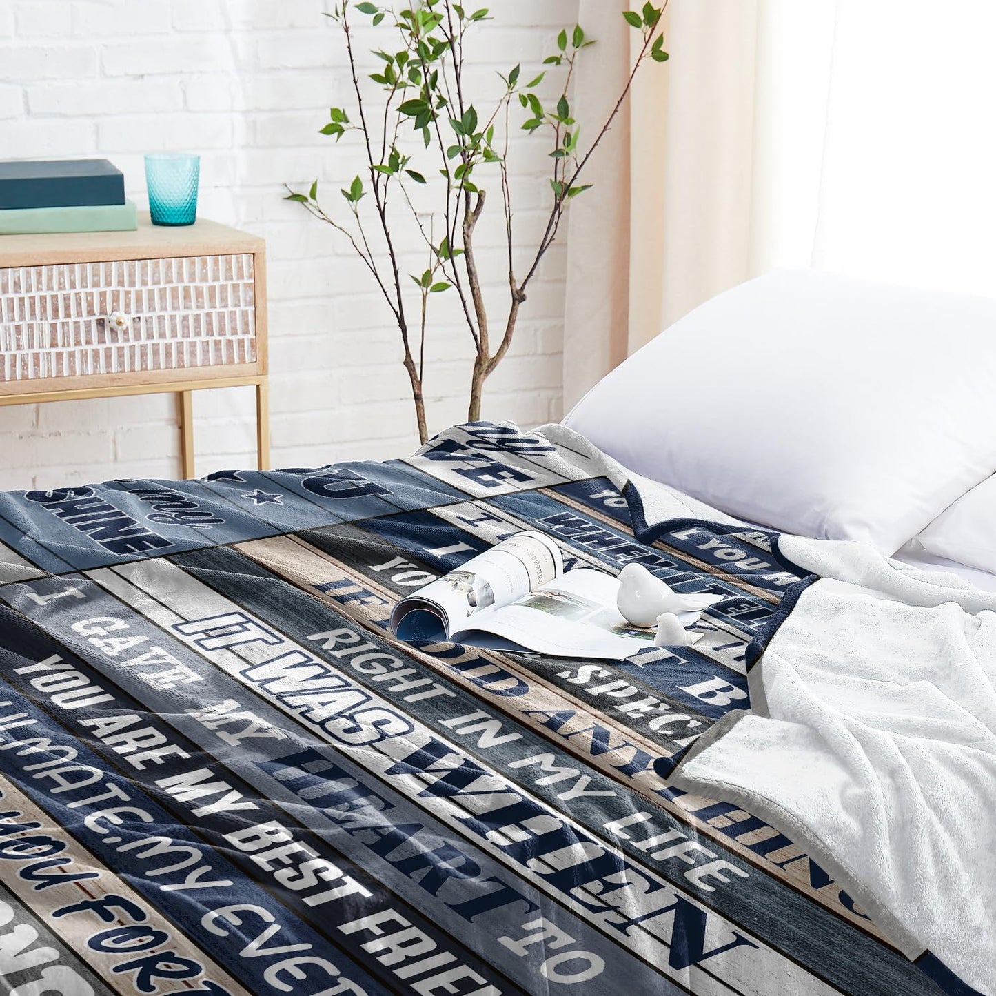 BXZWLK Gifts for Husband, Husband Gifts, Birthday Christmas Anniversary Wedding Gift from Wife, Husbands Throw Blanket 60"x50"