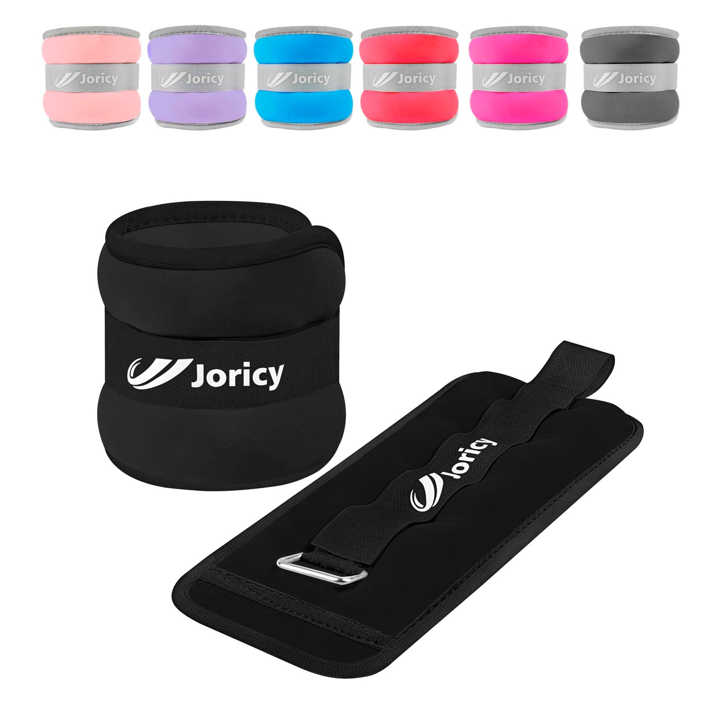 Ankle Weights, Wrist Leg Arm Weights for Women Men Kids with Adjustable Straps, Strength Training Weighted for Yoga, Jogging, Running, Walking, Fitness, Gym Workout - 1LBS Pair (0.5 LB Each Weight),