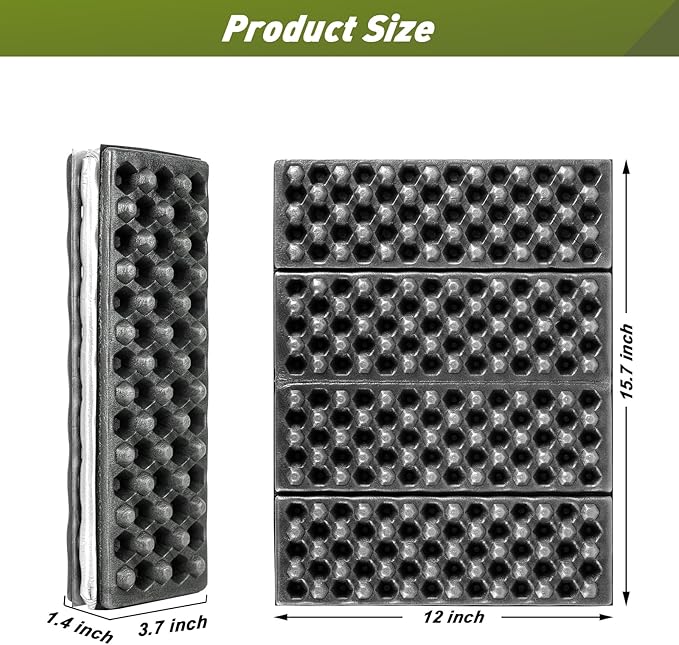 ZAIXIA Portable Seat Cushion,Hunting Lightweight Foam Sit Pad,Camping Foam Mat for Hunting,Camping,Hiking, Outdoor Activities
