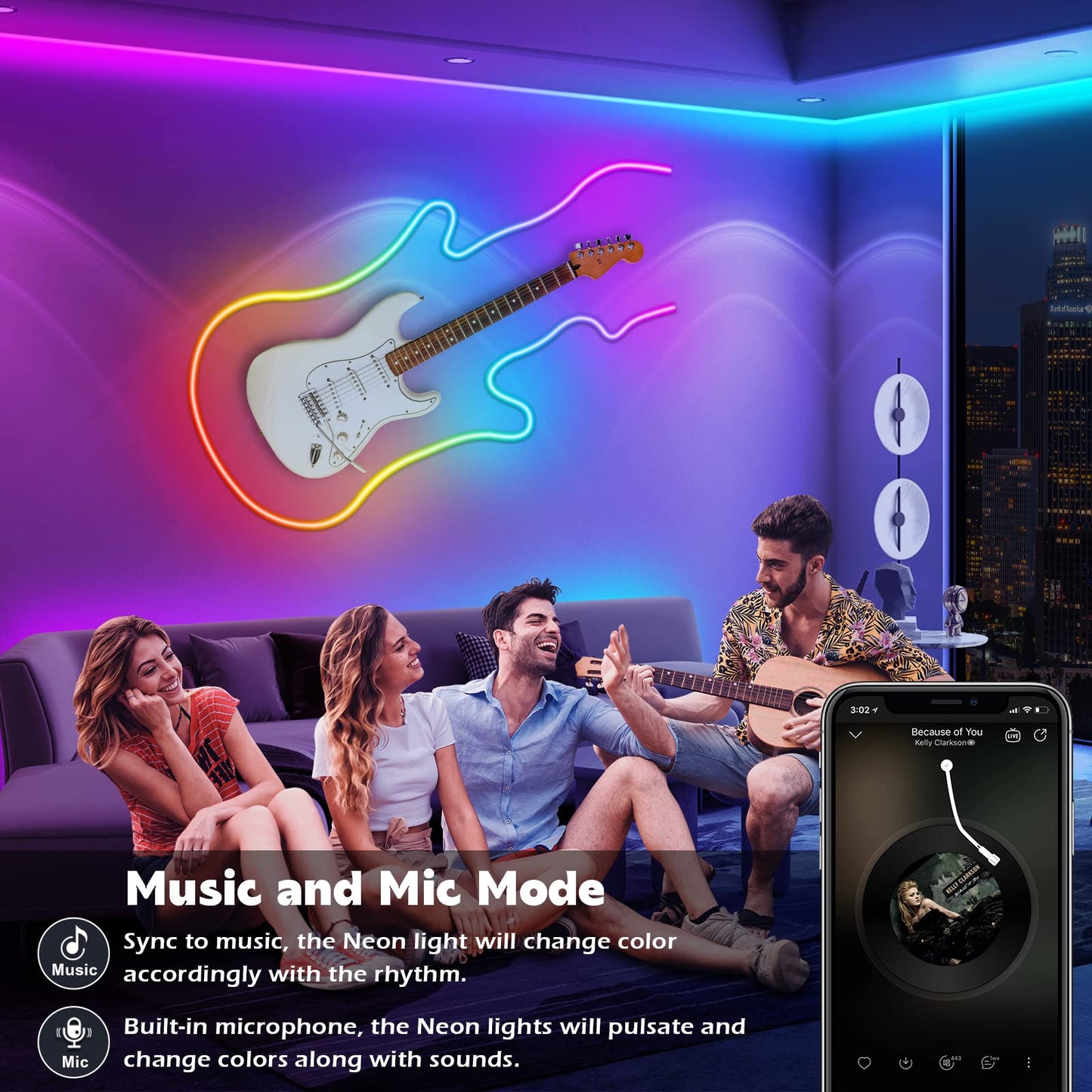 AILBTON 150Ft Neon Rope Lights,Flexible Led Rope Lights Control with App/Remote,Multiple Modes Music Sync Gaming RGB Led Neon Lights for Bedroom Outdoor