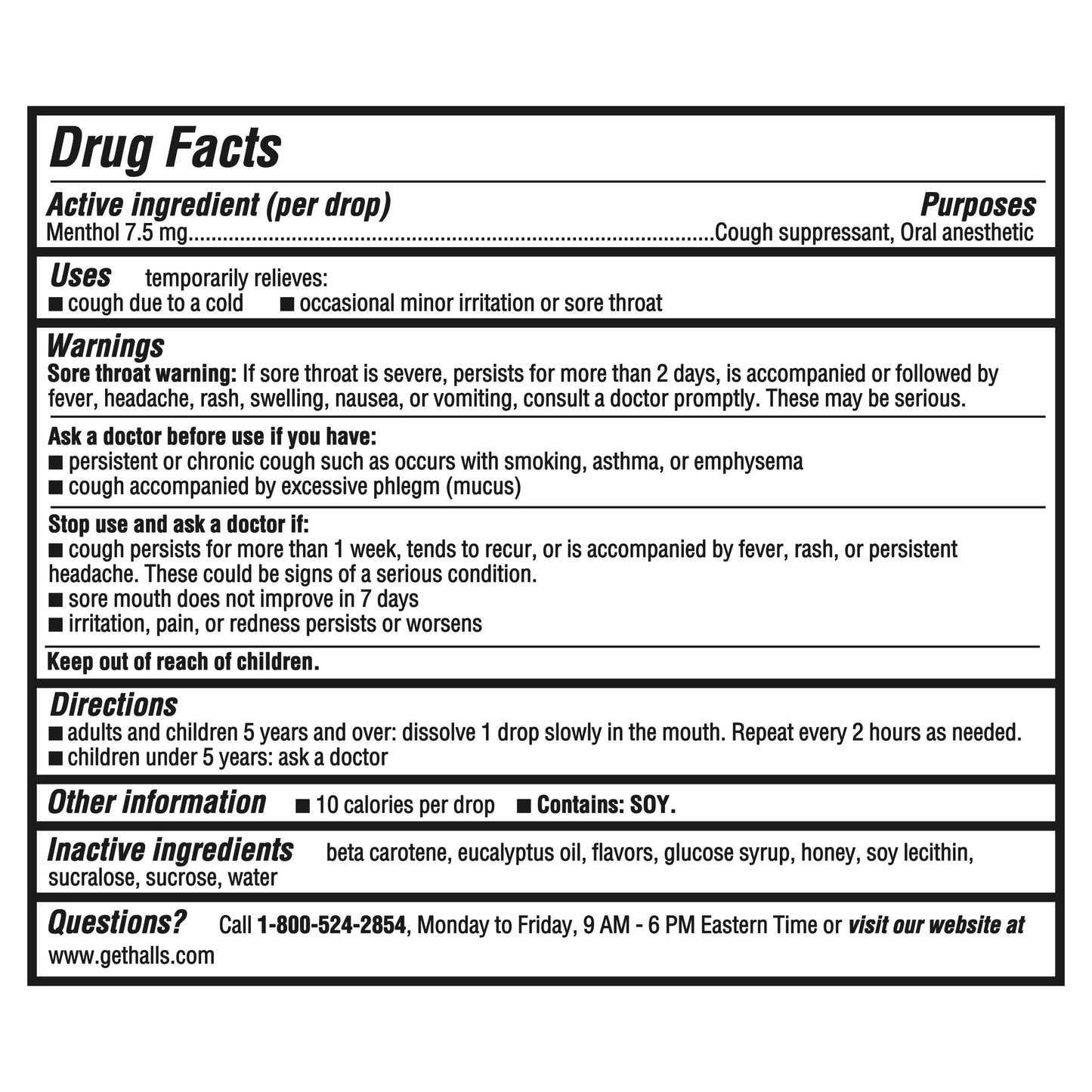 Halls Relief Honey Lemon Cough Drops, Value Pack, 140 Drops (Pack of 2)