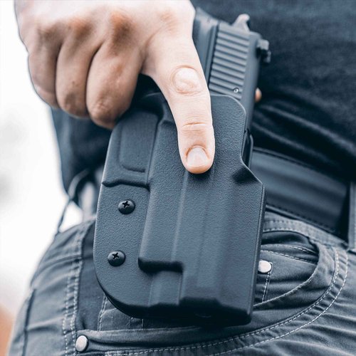 Glock 19 Signature OWB (Right Hand) Holster + Double Single OWB Magazine Carrier with Tek-Lok Belt Attachment - by Blade-Tech Holsters