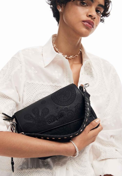 Desigual M Bag With Embroidered Flowers