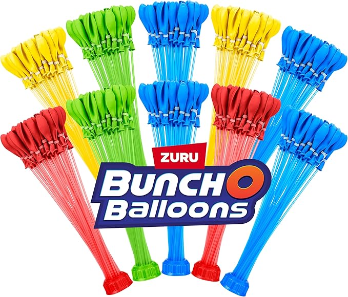 Original Bunch O Balloons Multi-Colored 330+ Rapid-Filling Self-Sealing Water Balloons (Amazon Exclusive 10 Pack) by ZURU ...