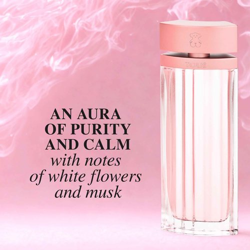 TOUS L'eau De Parfum Spray For Women, Elegant Floral Musky Perfume For Everyday Wear With Notes Of Jasmine, White Peony, and Amber, 3 Fl Oz