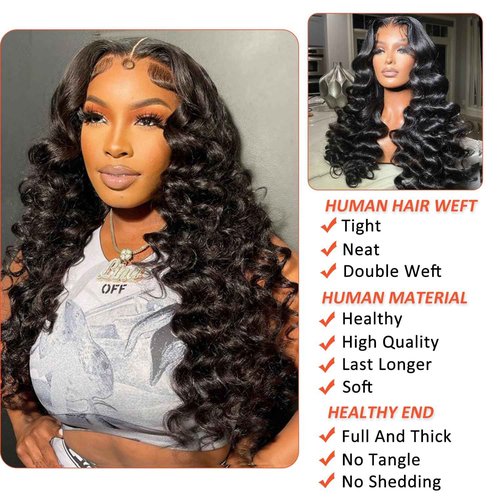 AAKJJ Deep Wave Lace Front Wigs Human Hair 13x4 HD Lace Frontal Wigs for Black Women 200 Density Glueless Wigs Pre Plucked with Baby Hair 26 Inch