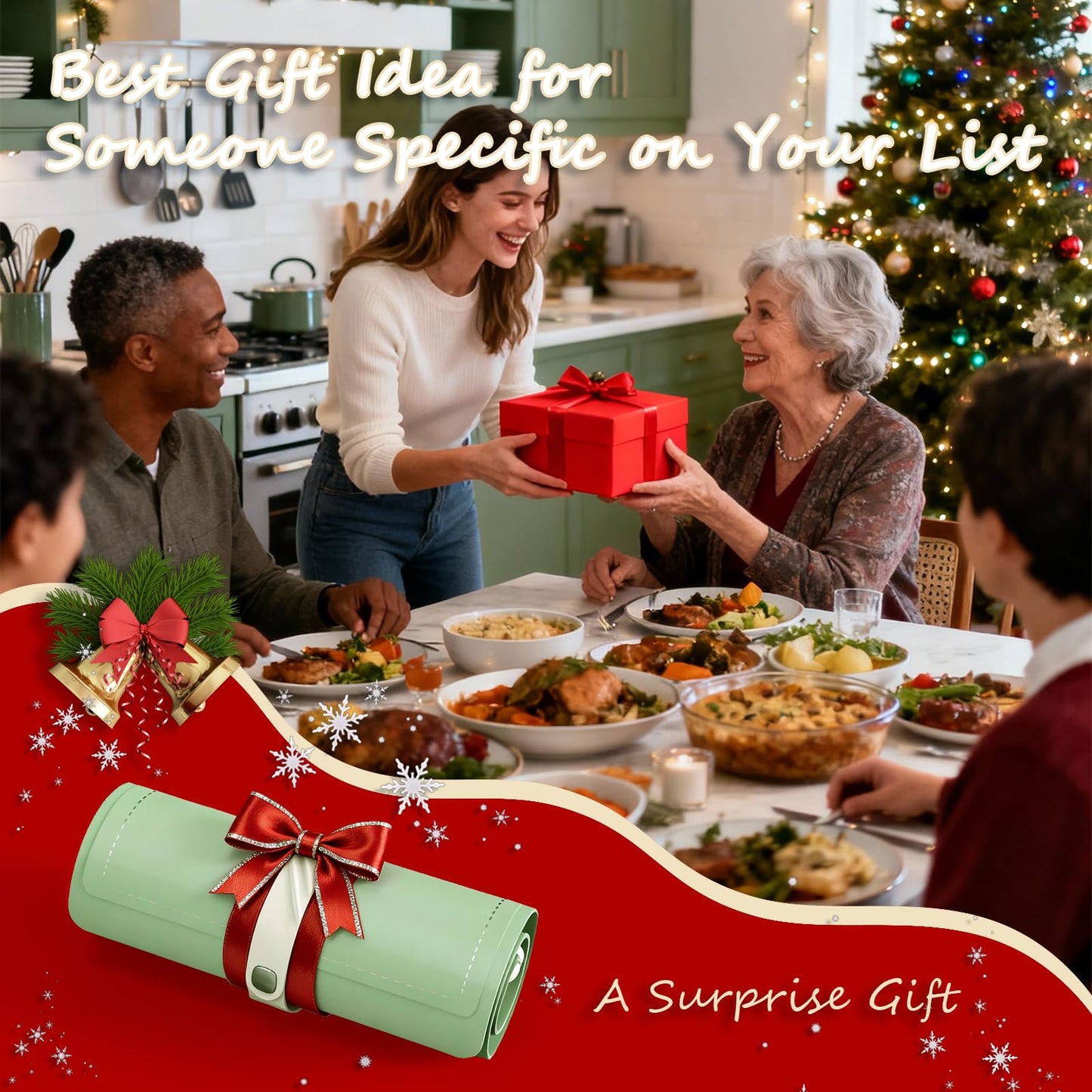 Warming Mat for Food, 24"x15" Food Warming Mat 6 Temperature & Timer Settings Upgrade Graphene Fast Full Surface Heating-Versatile Food Warmer for Gatherings, Parties, Everyday Use-Slate Gray Green