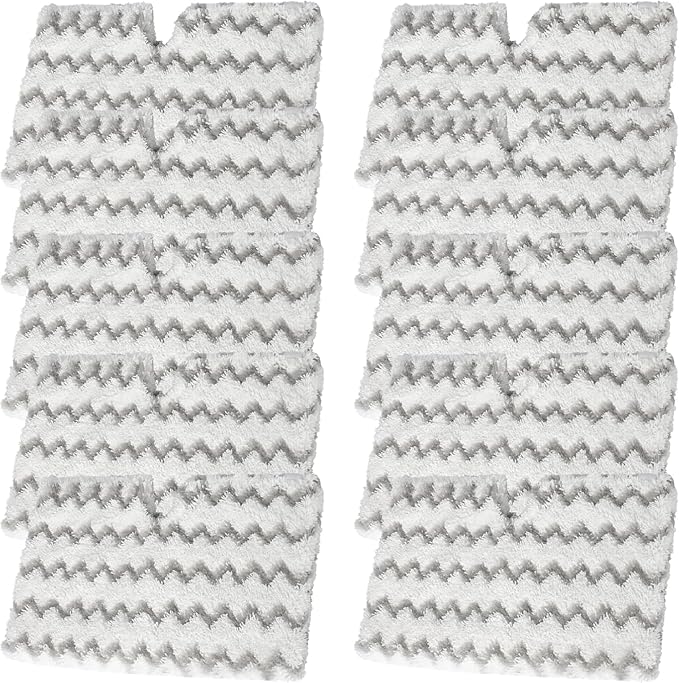 for Shark Steam Mop Pads 10 Pack Replacement Shark S3500 Series S3501 S3601 S3550 S3901 SE450 S3801CO S3601D S2901 S2902 Steamer Pocket Mop Washable Microfiber
