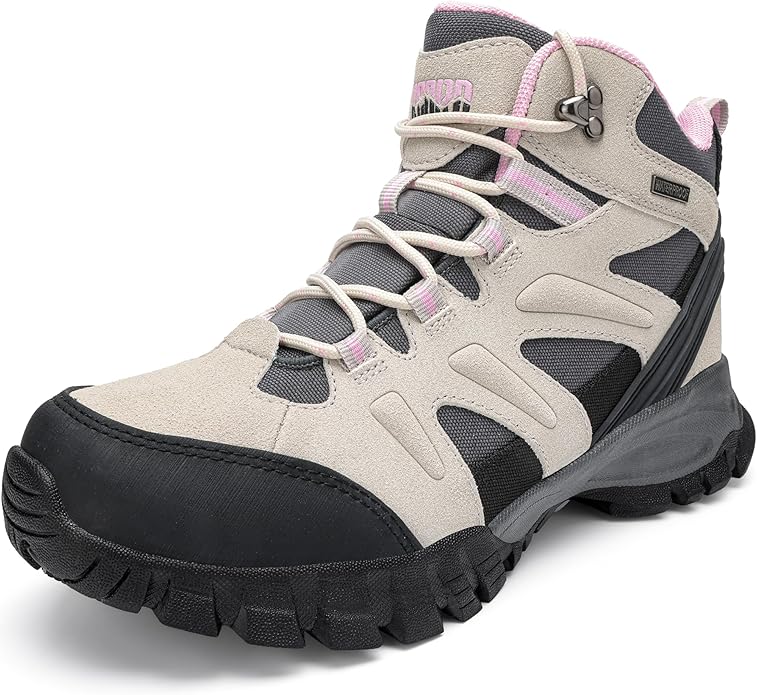 R CORD Hiking Boots Women Waterproof Womens Hiking Boots Ankle Support Hiking Boots for Women Durable Hiking Boot for Outd...
