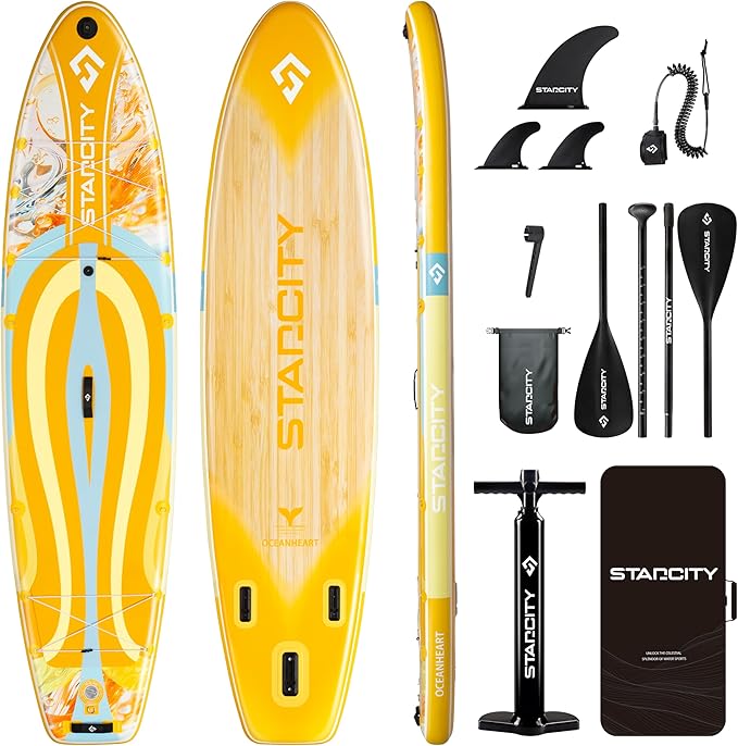Starcity 11'6"*34"*6" Stand Up Paddle Board,Inflatable Paddle Boards for Adults w/a Simple and Non Slip Design, Moderate L...