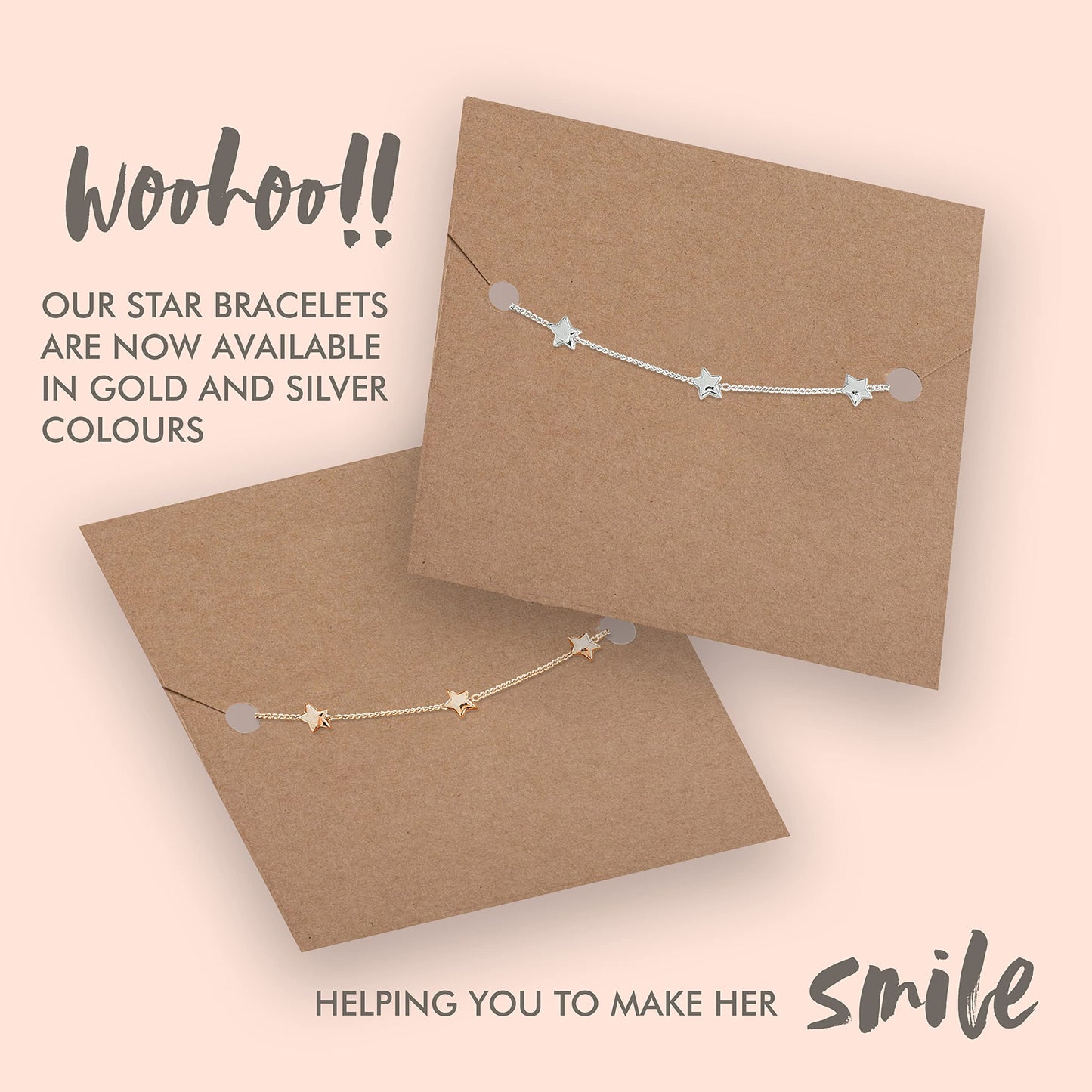 Best Friend birthday gifts for women - friend gifts for women unique, birthday gifts for best friend bracelet, birthday gift for best friend bracelets - golden star bracelet with birthday card
