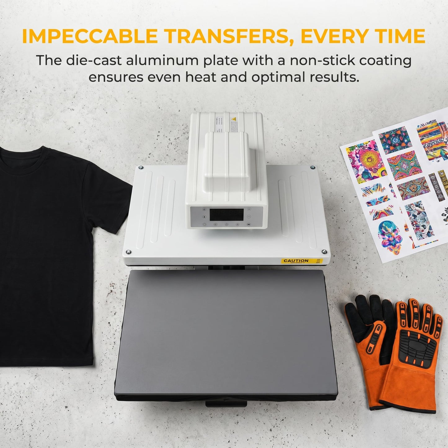 KEIKI 16x24 Auto Heat Press Machine, 110V 1800W Precision Heat Transfer Machine with Auto Press, Slide Out Platen, Infrared Positioning, Digital Timer Temperature Control, Commercial, Grey
