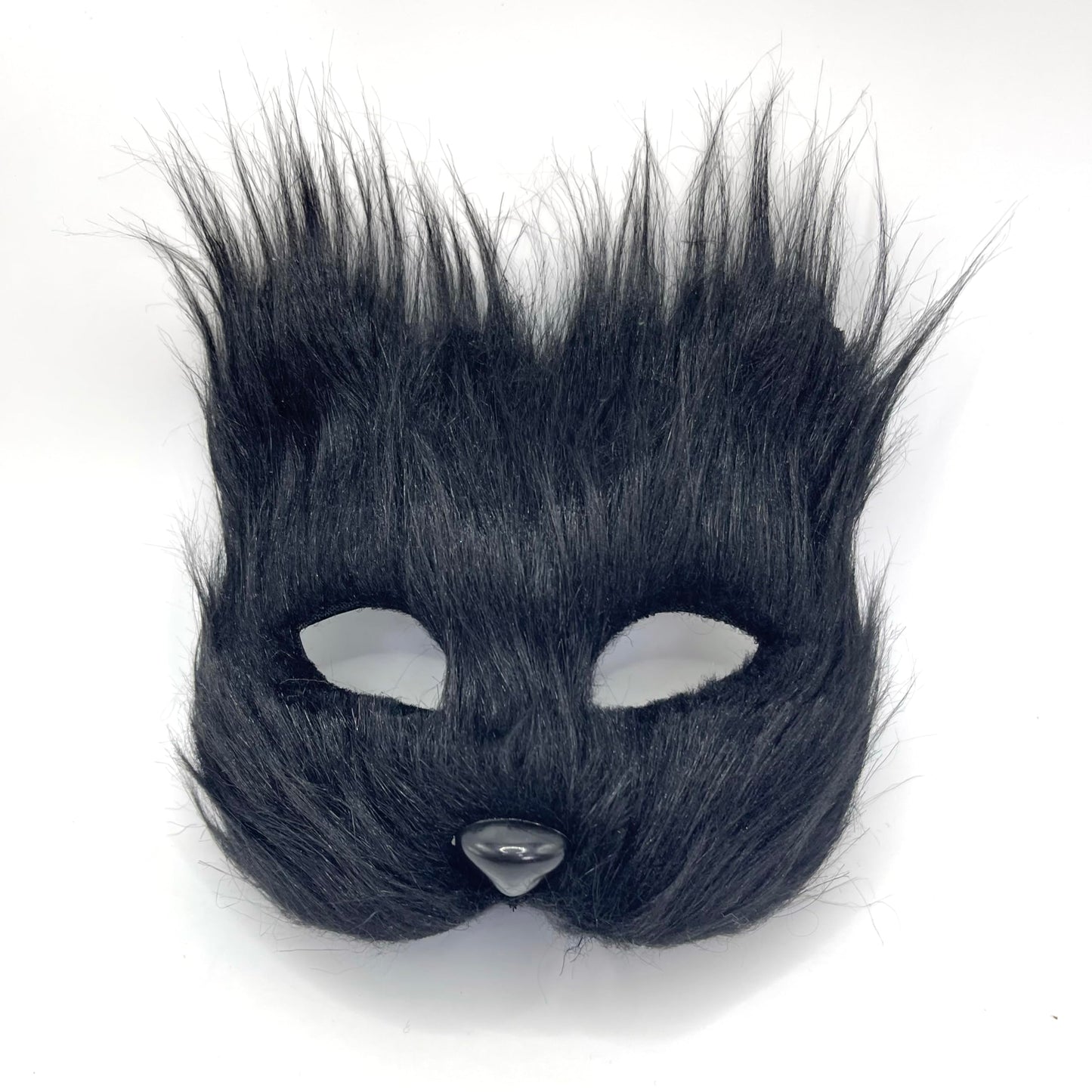 LAIDIC Therian mask and Tail Animal Costume Set with Cat Ears Therian Paws Fluffy Faux Fur Boots for Women Halloween Cosplay (Black set with boots, Size 5 boots)