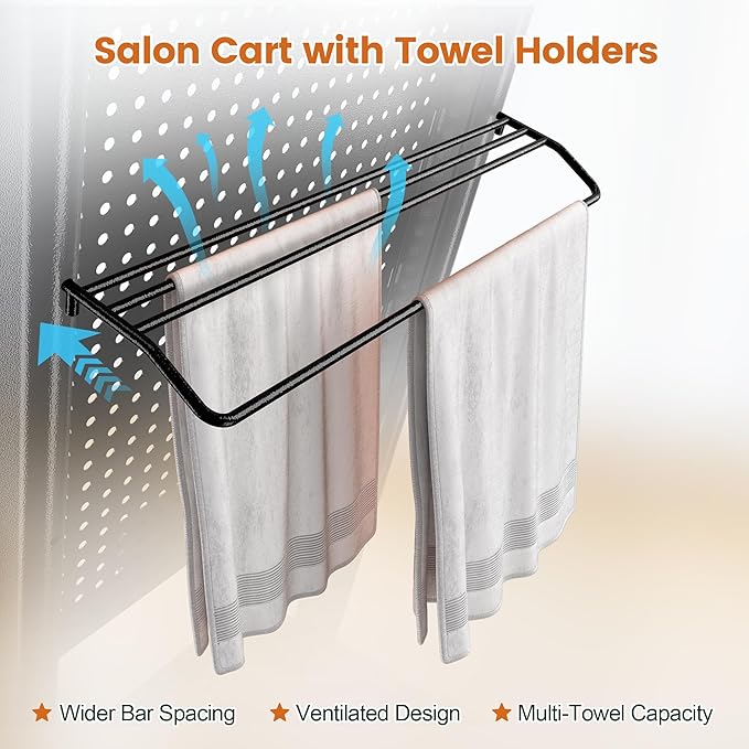 Salon Trolley Salon Cart on Wheels Rolling Salon Tray