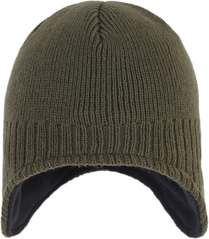 Connectyle Men's Knit Winter Hat with Ear Flaps Fleece Lined Beanie Warm Knitted Skull Cap Beanies Watch Hat