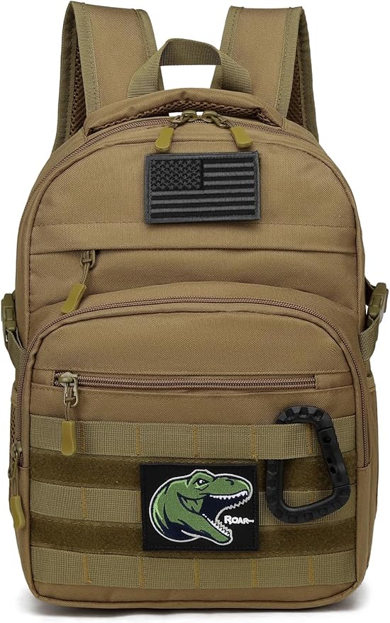 SunForMorning Kids Tactical Backpack Army Molle Bookbag Military Boys Backpack for School, Outdoor, Camping (Includes 2 Pa...