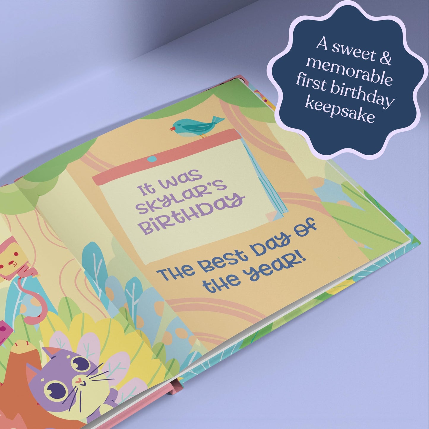 My First Birthday - First Birthday Gift - Personalized Children's Book (for Girl)