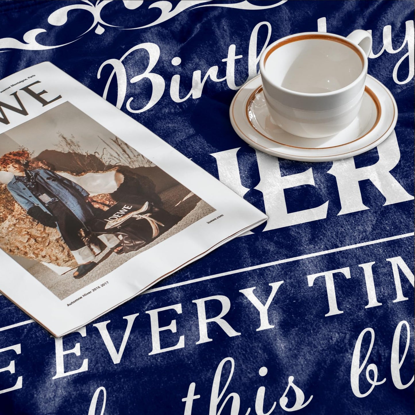 Novifaly Happy Birthday Gifts for Brother from Brother and Sister Birthday Gifts Ideas for Brother Birthday Decorations for Brother Happy Birthday Gifts to Brother Throw Blanket 50x60 Inches