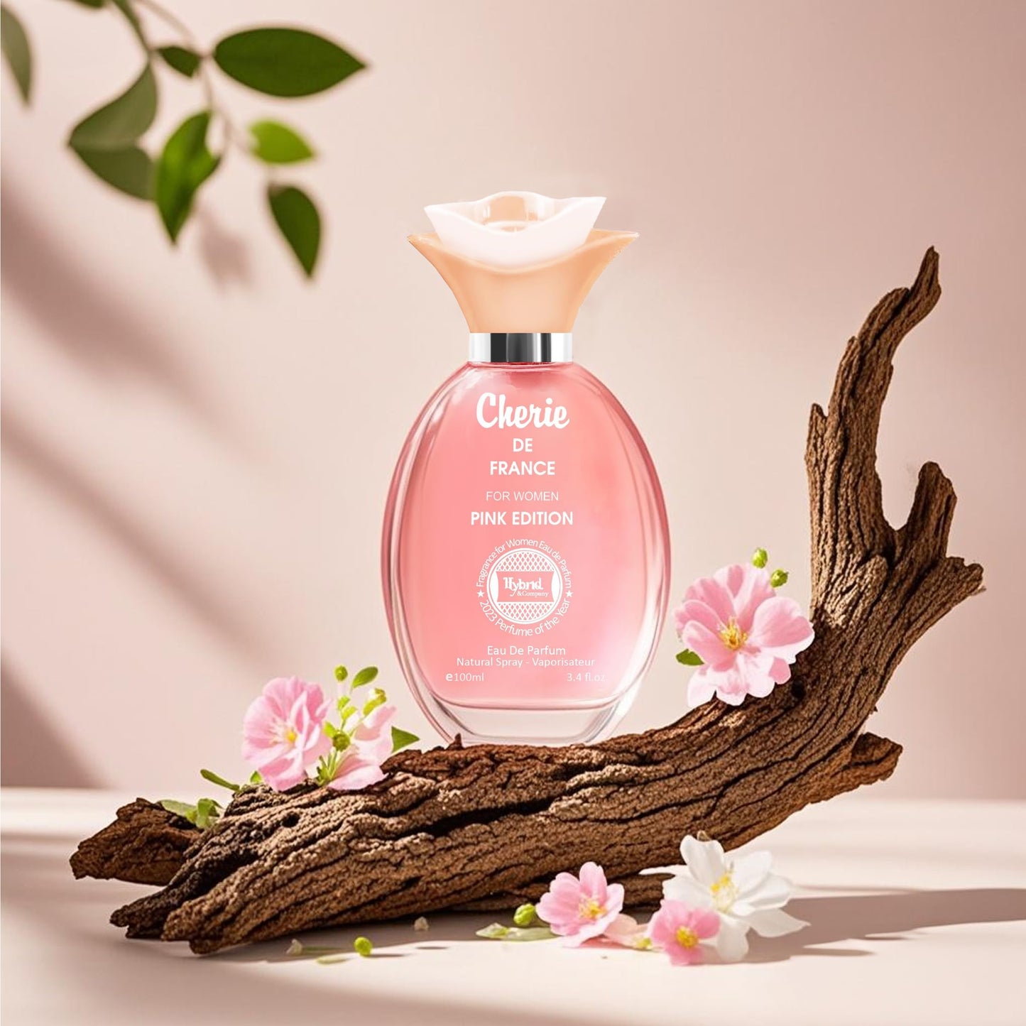 Hybrid & Company Cherie De France For Women Pink Edition Fruity Femininity Relaxed Scent Womens Perfume, 3.4 Fl Oz