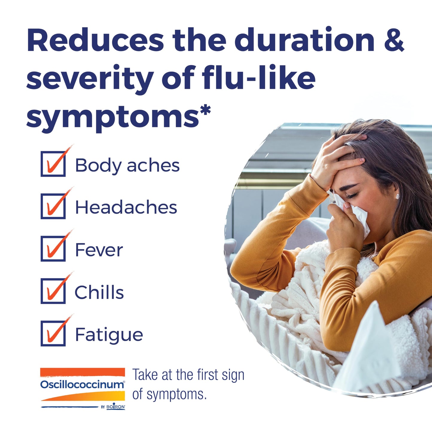 Boiron Oscillococcinum for Relief from Flu-Like Symptoms of Body Aches, Headache, Fever, Chills, and Fatigue - 60 Doses (Pack of 2)
