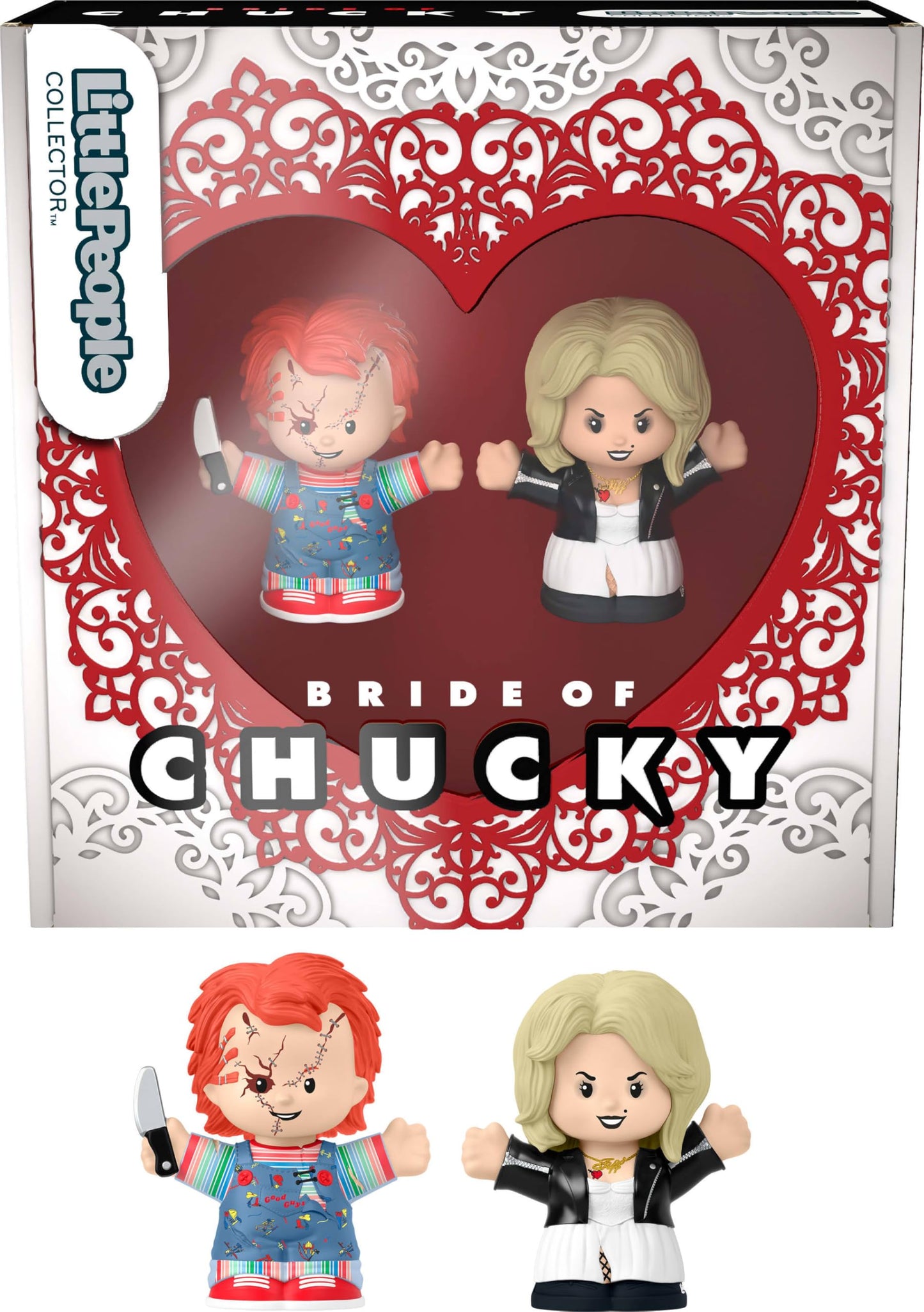Little People Collector Bride of Chucky Movie Special Edition Figure Set in a Display Gift Package for Adults & Fans