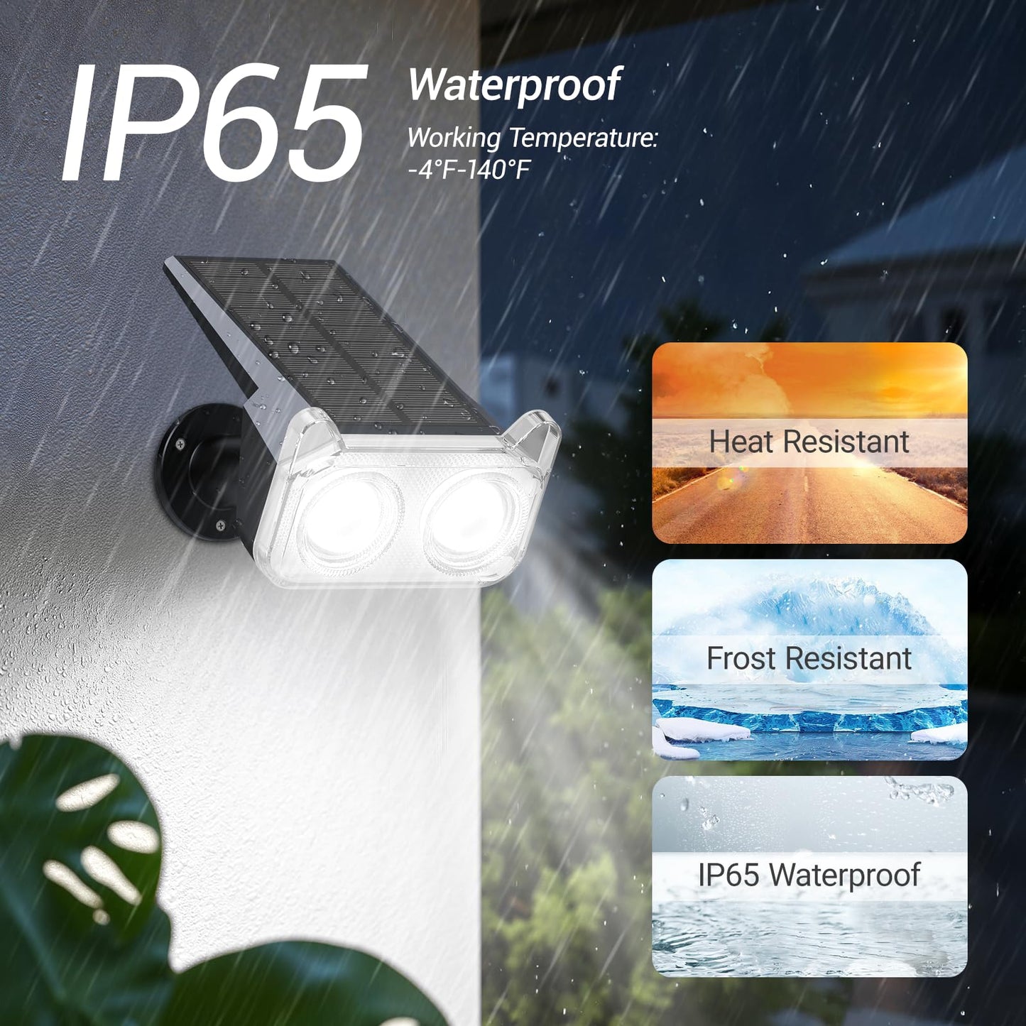 WdtPro Upgraded Bright Solar Lights Outdoor Waterproof, Auto ON/Off Solar Spot Lights Outdoor, Dusk to Dawn Spotlights, Adjustable Landscape Lighting for Yard Tree Path Garden, Cool White, 6 Pack