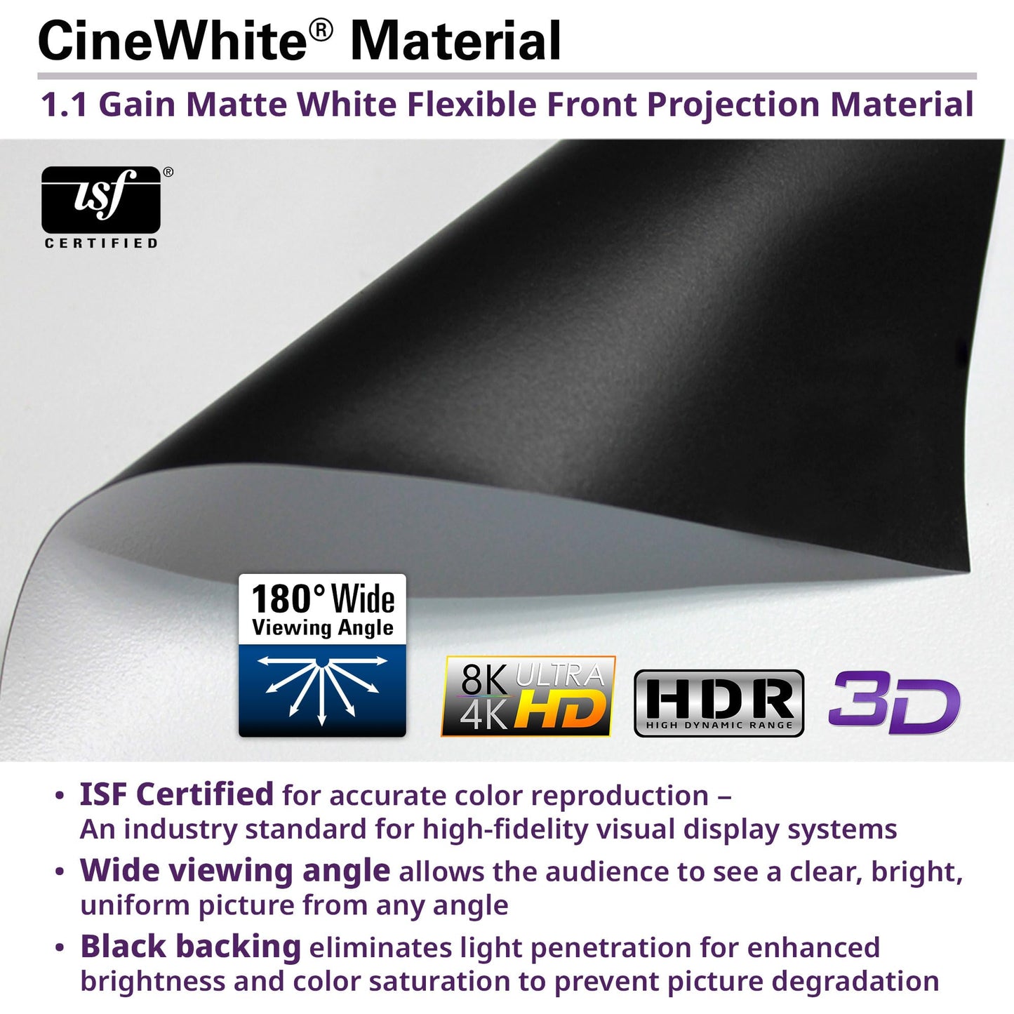 Elite Screens CineTension 3 Projector Screen, 120-inch 16:9, Indoor Electric Motorized ISF Material Tab Tension Home Theater Automatic Front Projection Movie Office Presentations, TE120HW3, Black