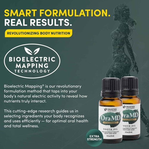 OraMD 4-in-1 Extra Strength Tooth Oil - Clinically Tested Gum Disease Treatment, Gingivitis Treatment and Sensitive Teeth and Gums - All-Natural (3 Pack)