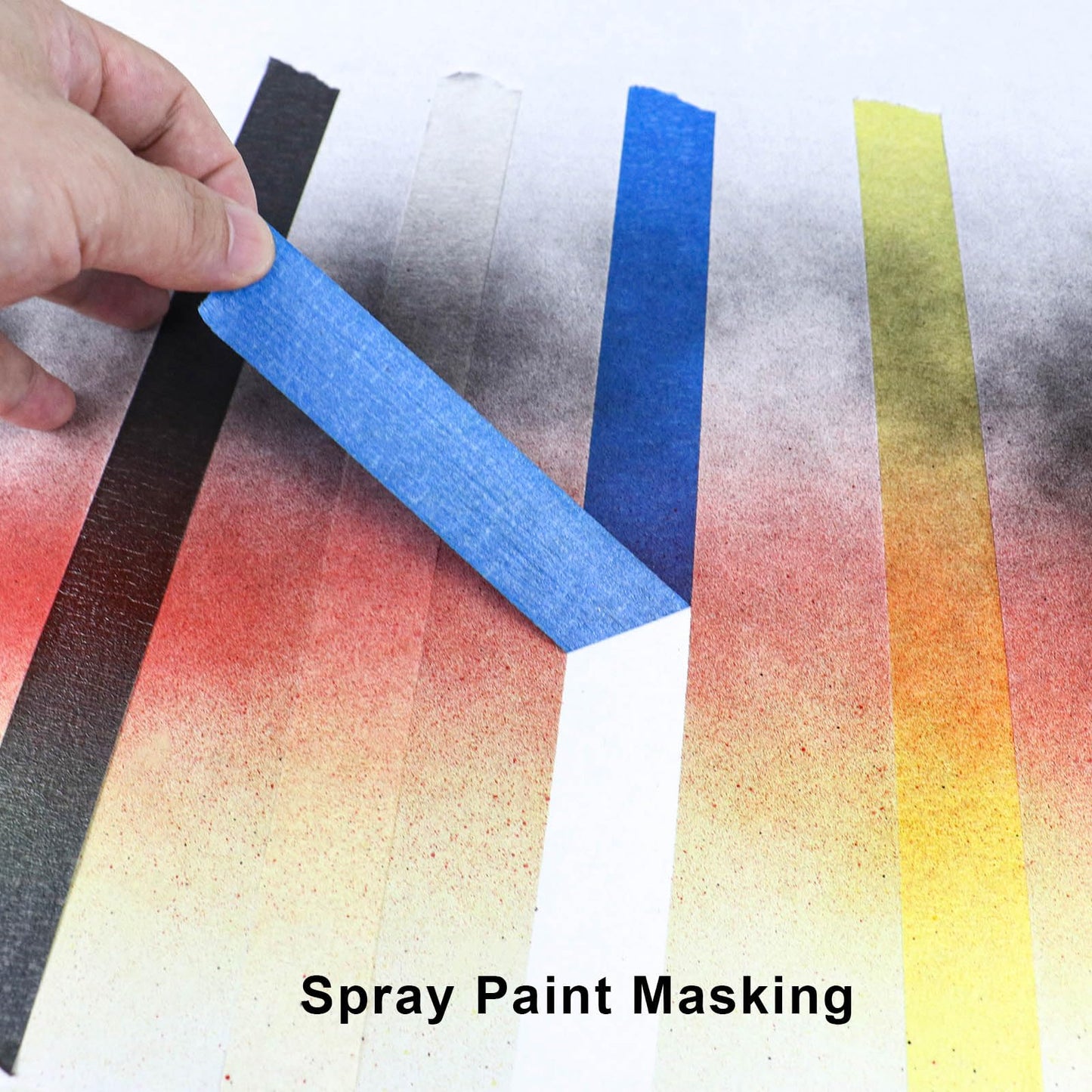 DOAY 4 Pack Blue Painters Tape - Masking Tape 0.25", 0.50", 0.75", 1" Wide - Multi-Surface, Smart Adhesion, Multi-Size Pack - 360FT Total - Paint Tape for DIY, Labeling, Art, Car (#3910)