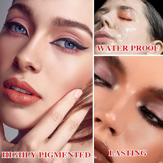 10 Shades Nude Matte Eyeshadow Palette,Shimmer Naked Eyeshadow Palette,Eye Shadow Palette Natural Flash Waterproof Durable Smoked Professional Makeup Palette With Brush 04