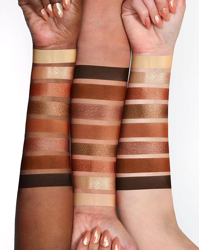 MAKI YIKA Nude Brown Eye Shadow Palette 8Color Naked Eyeshadow for Women Neutral Brown Eye Shadows Long Lasting & Pigmented (Naked)