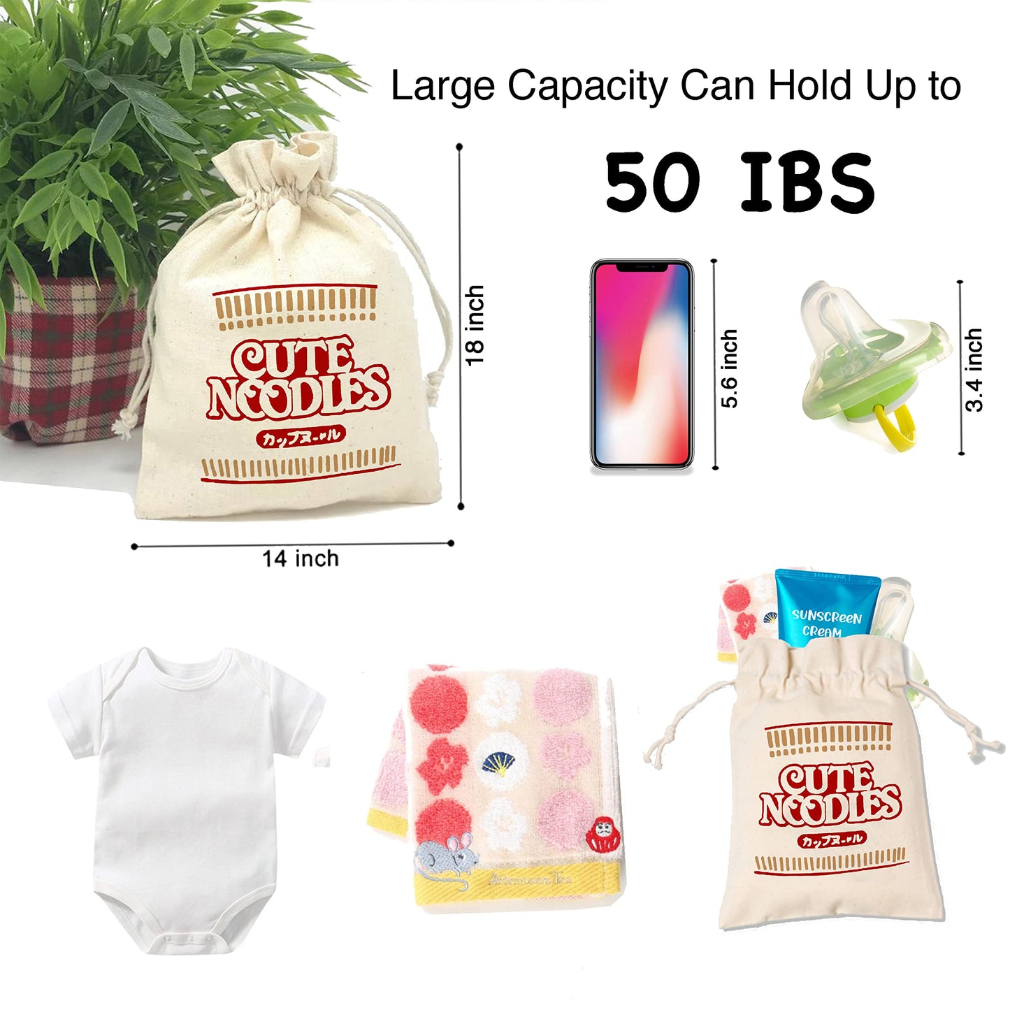 YSCULBUTOL Baby Twins Bodysuit Funny Ramen Outfit Noodle Funny Romper Baby Costume Jumpsuit Hat Bags（White noodle 3M）