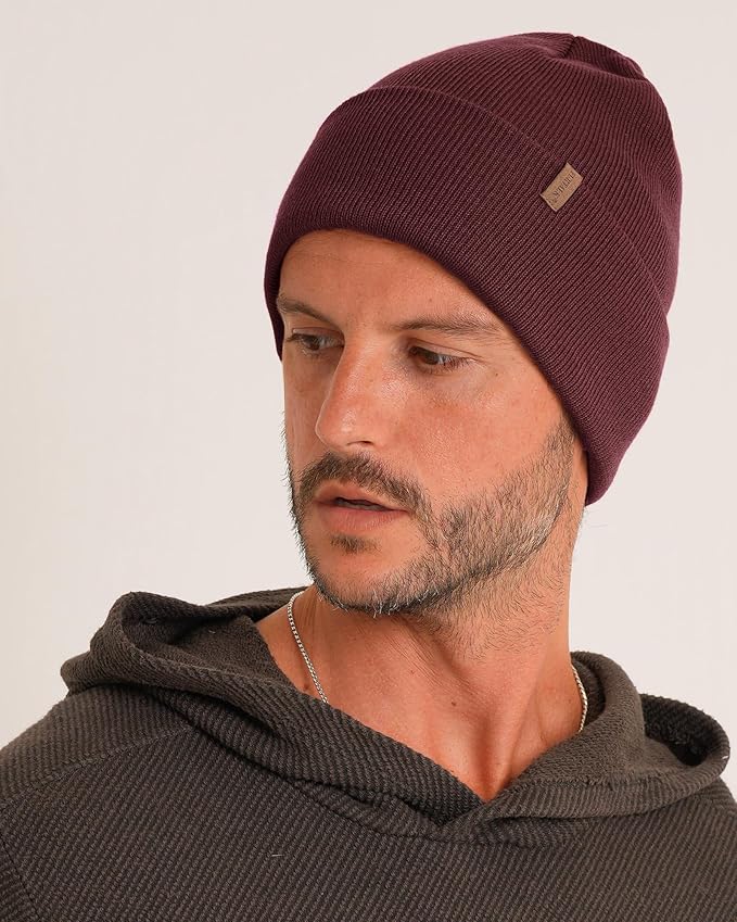 FURTALK Beanie for Men Women Cuffed Thick Knitted Unisex Winter Hat Beanies Skull Cap