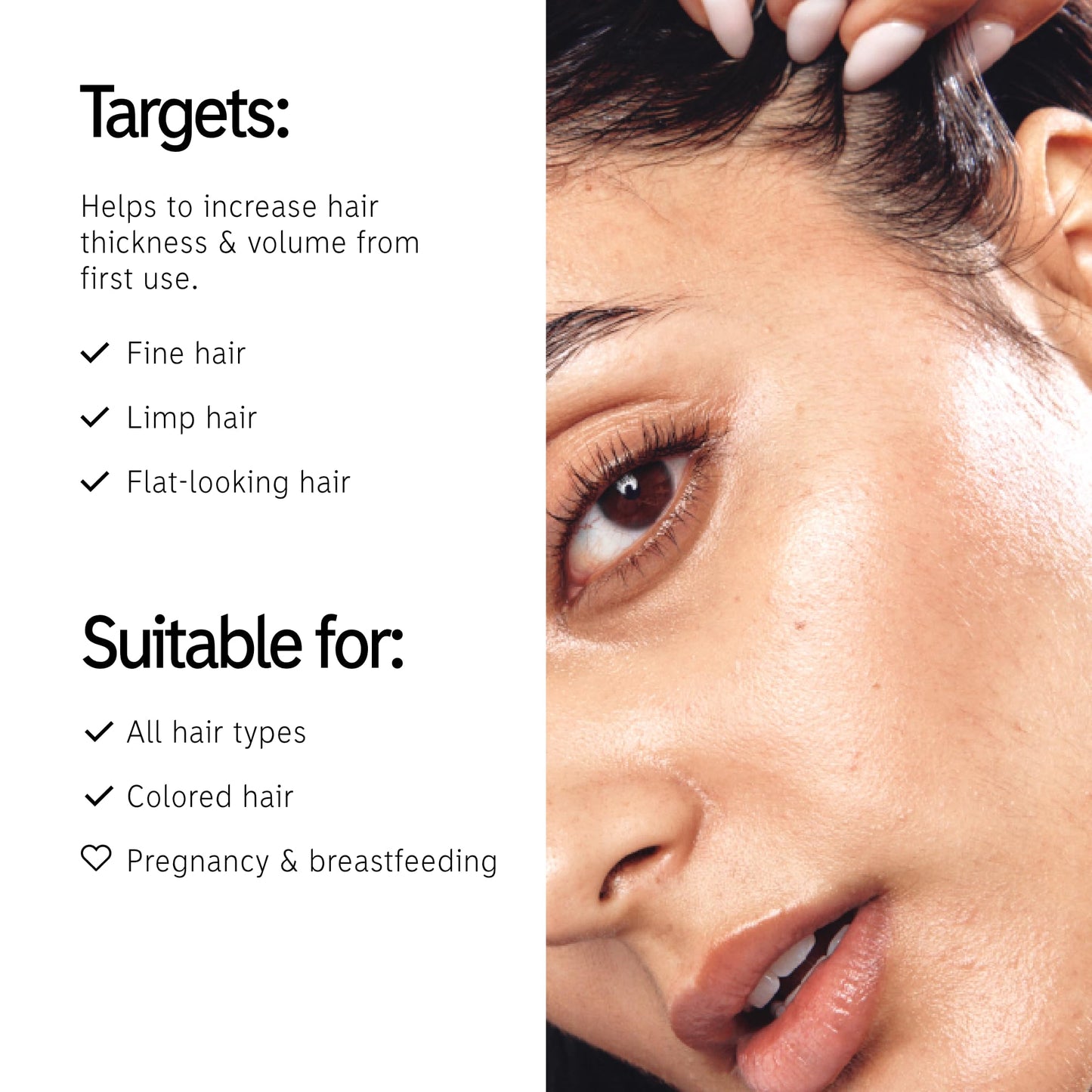 The INKEY List Peptide Volumizing Hair Treatment, 3.38 fl oz - Lightweight ,Serum Helps the Appearance of Thickness and Volume f