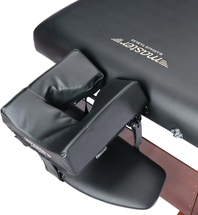 Master Massage 30" Del Ray Pro Portable Massage Table in Black Color, Standard