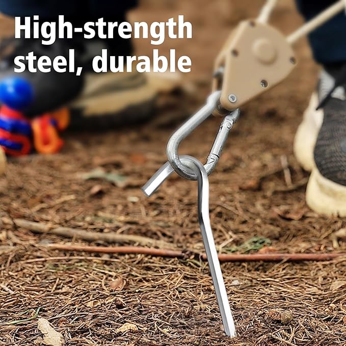 RITDVNI 20Pcs 7" Tent Pegs Ground Stakes, Metal Stakes, Camping Peg for Pitching Camping, Camping, Outdoor Decoration