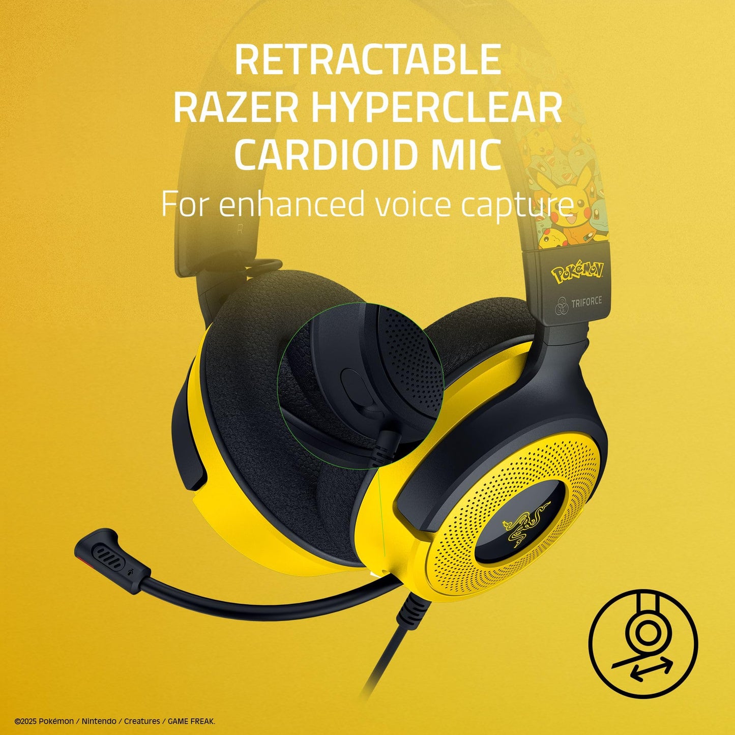 Razer Kraken V4 X Wired Gaming Headset: 40 Mm Drivers - Cardioid Mic - Memory Foam Cushions - Chroma Rgb Lighting - Type C & Typ