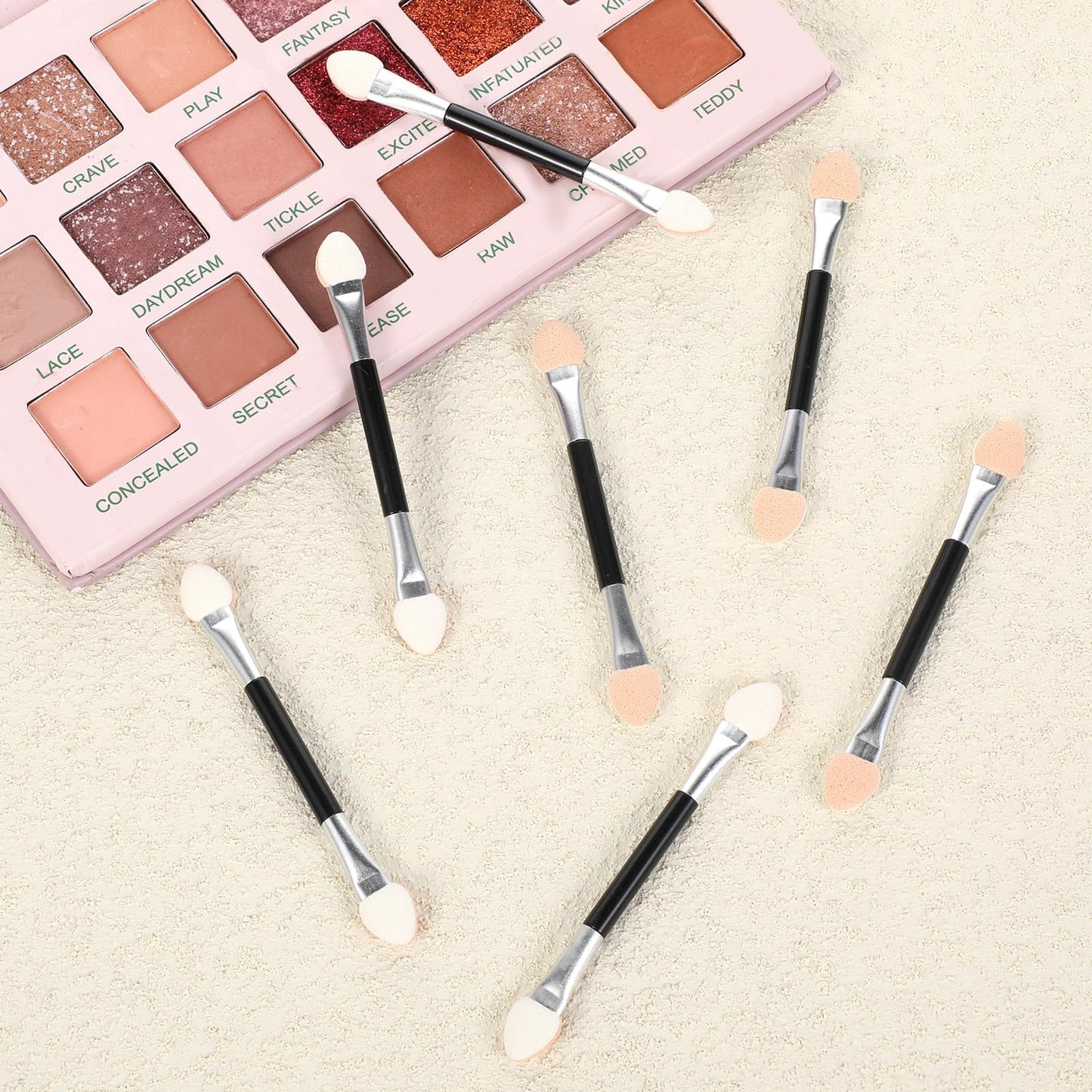 Disposable Eyeshadow Applicators, 30 PCS Dual Sides Eye Shadow Applicator Sticks Double Head Eyeshadow Applicators Eye Shadow Sp