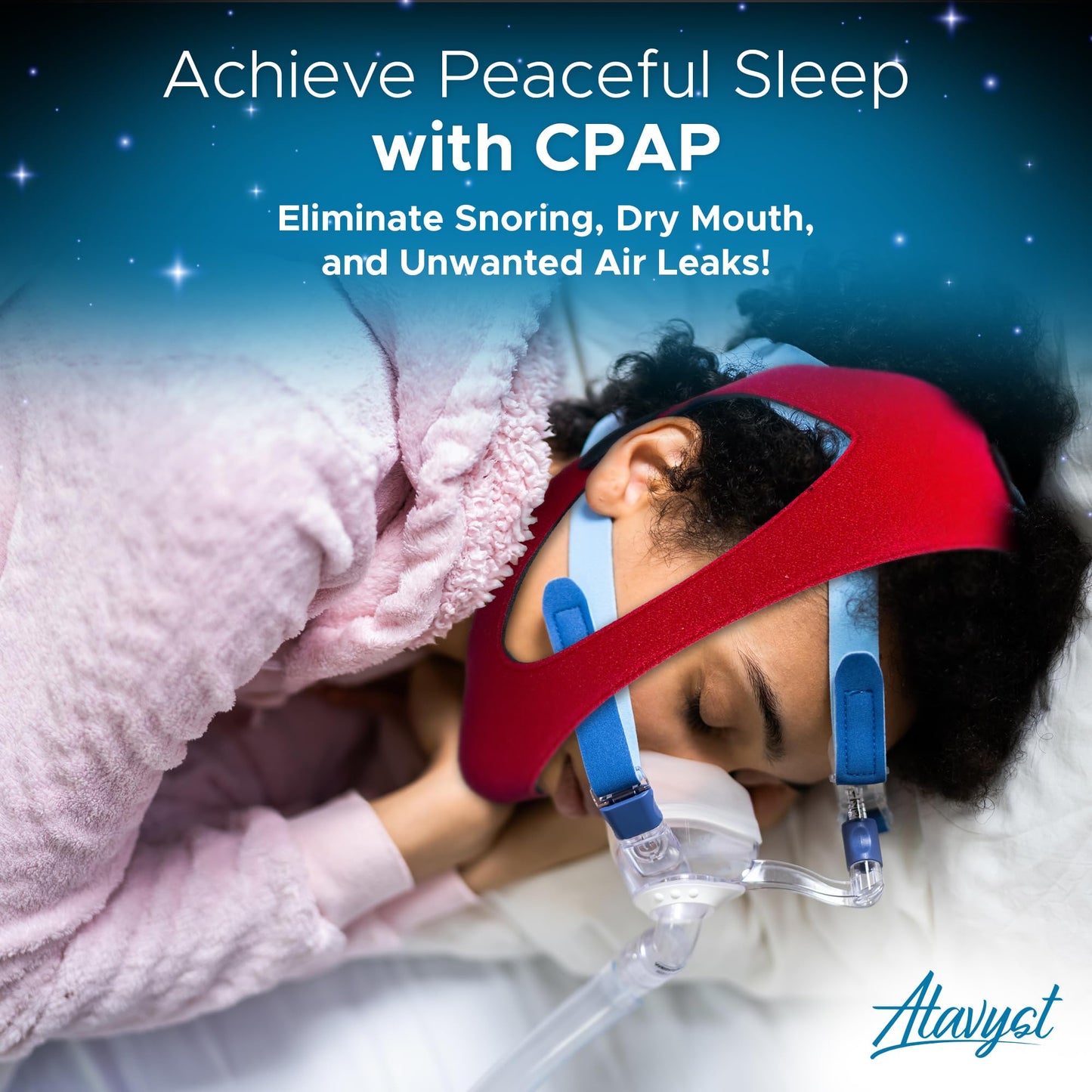 Ruby Style - Chin Strap for Sleeping - Chin Strap for CPAP Users - Keep Mouth Closed While Sleeping - Anti Snoring Chin Strap for Men and Women - Snore Stopper - Snoring Solution -Sleep Aid