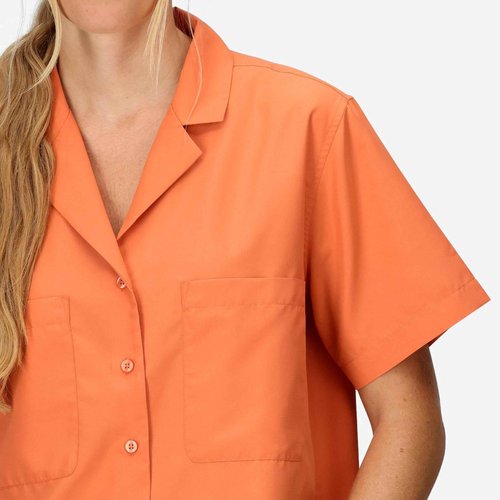 MARMOT Women's AirExchange UPF 40 Short Sleeve Camp Shirt - Lightweight Breathable Quick-Dry, Pomelo, X-Small