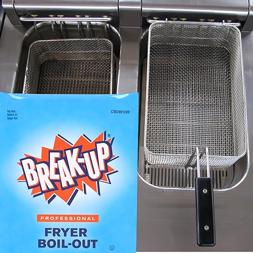 Diversey CBD991209 Break-Up Professional Fryer Boil-Out, Food Grade Degreaser & Cleans Deep Fryers, Kettles, Grates & More, Citrus Scent, Concentrate Liquid, 2-Ounce Packet