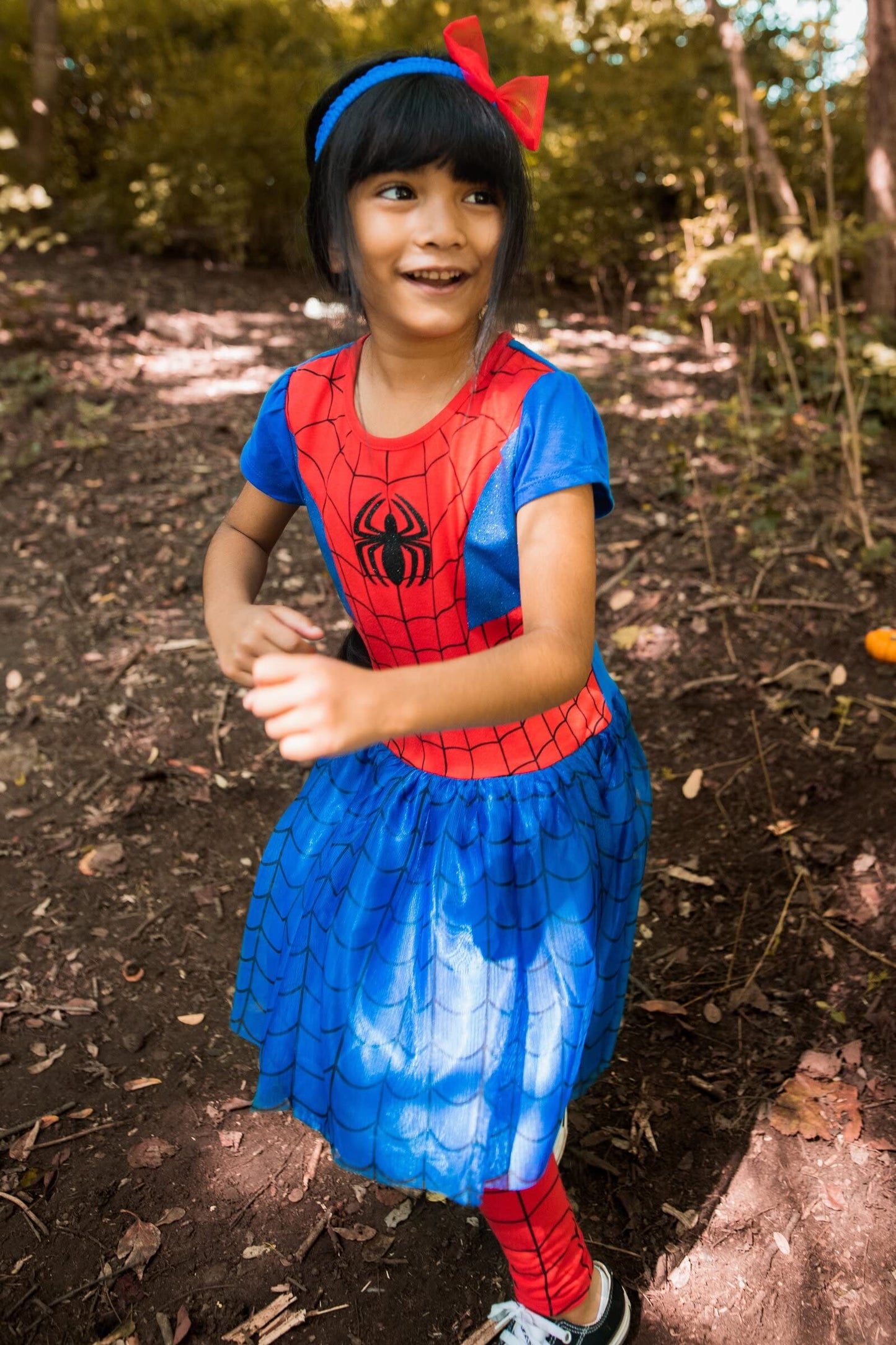 Marvel Spider-Man Toddler Girls Tulle Cosplay Dress Leggings and Headband 3 Piece 2T