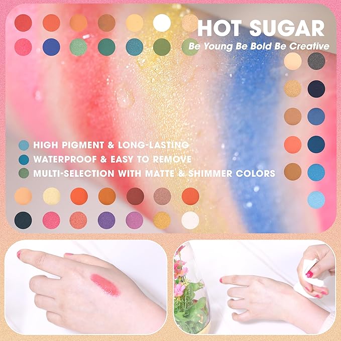 Hot Sugar Teen Makeup Kit for Girls 13-15, Kids Makeup Kit, Makeup Gift Set for Birthday Parties Makeovers & Christmas (Purple)