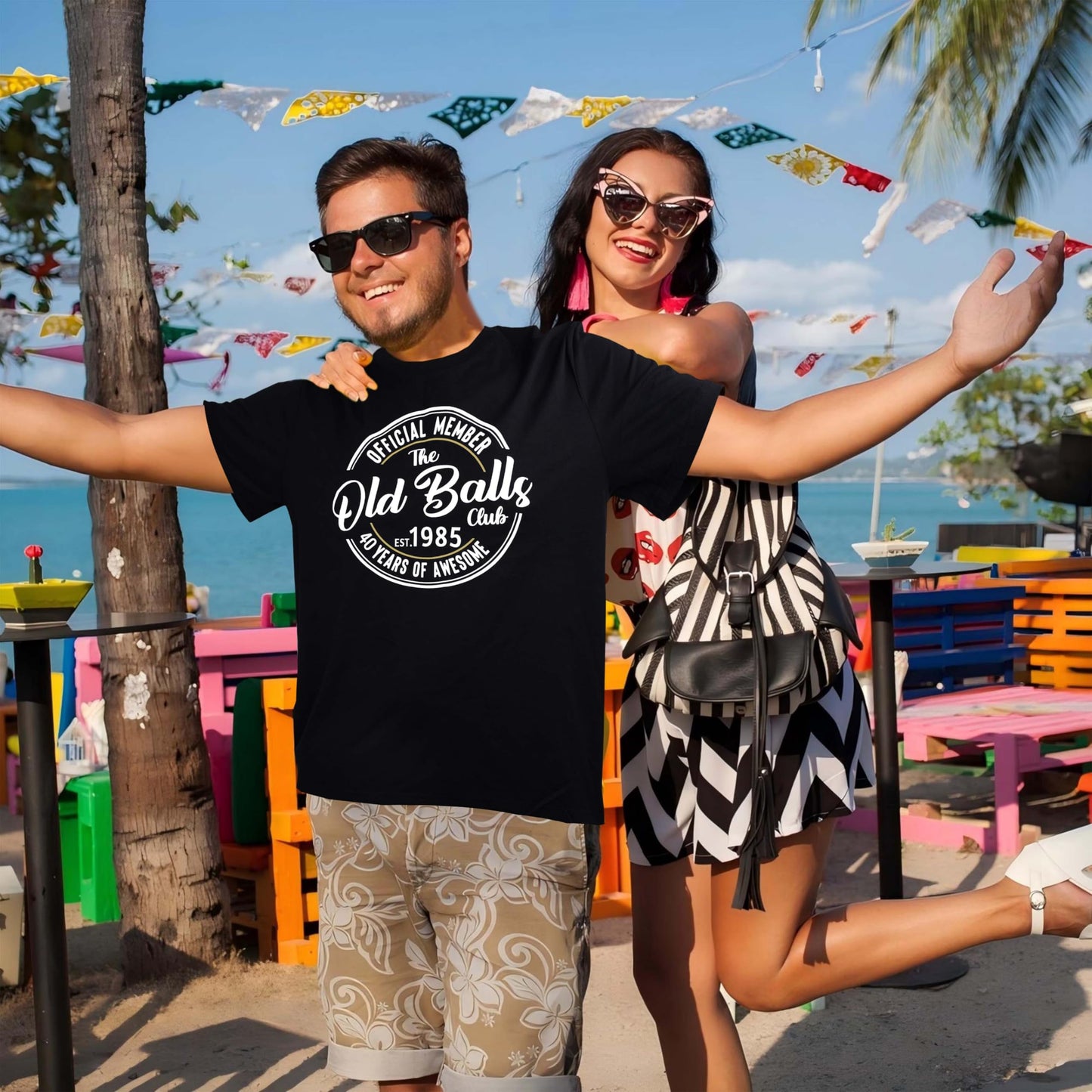 Venrcoxz 1985 T Shirts Funny 40th Birthday Gifts for Men Retro 40th Birthday Party Favors Ideas