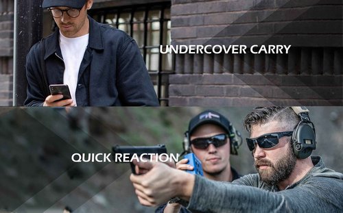 Lilcreek 3 Pack Conceal Carry Shirts for Men,Holster Shirt for Men,Concealed Carry Holster for Men Shirt Tactical Clothing