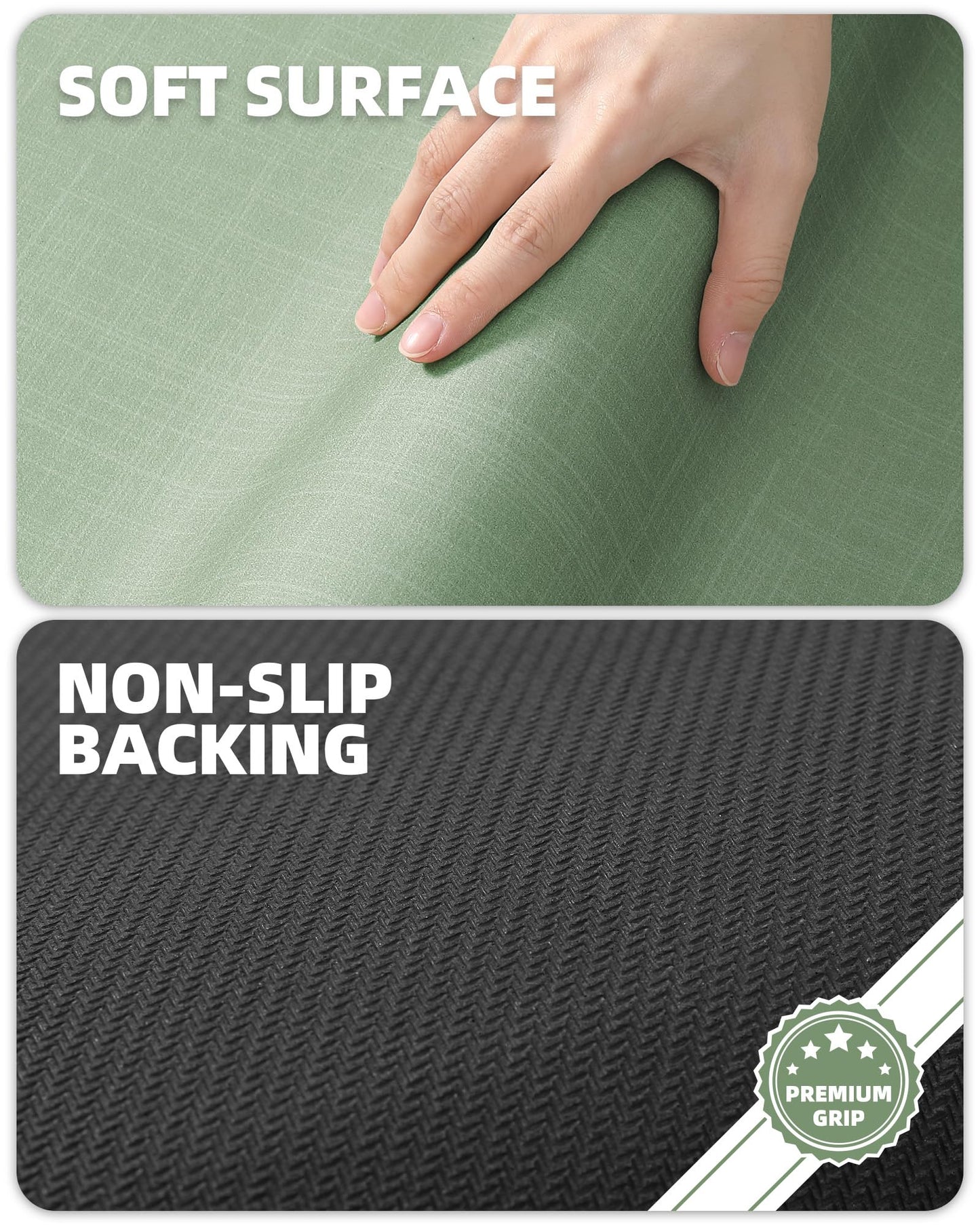 Color&Geometry Quick Dry Bath Mat Bathroom Rugs Non Slip Washable Super Absorbent Bath Mat Low Profile Bath Rug Thin Bathroom Rugs Fit Under Door for Bathtub Sink Shower Toilet, 16"x24", Green