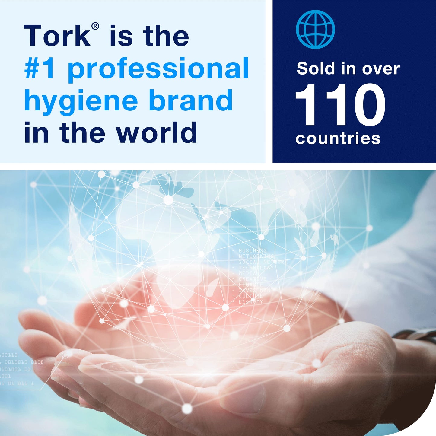 Tork Advanced Toilet Paper Roll, White, Compatible with T24 Dispensers, 2-ply, Soft Tissue, 80 rolls x 500 sheets (2461200)