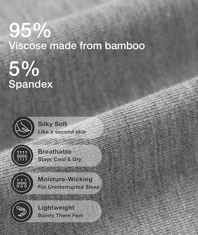 GYS Viscose from Bamboo Women's Pajama Sets Super Soft Long Sleeve Sleepwear Comfy Winter Pjs Sets S-4X