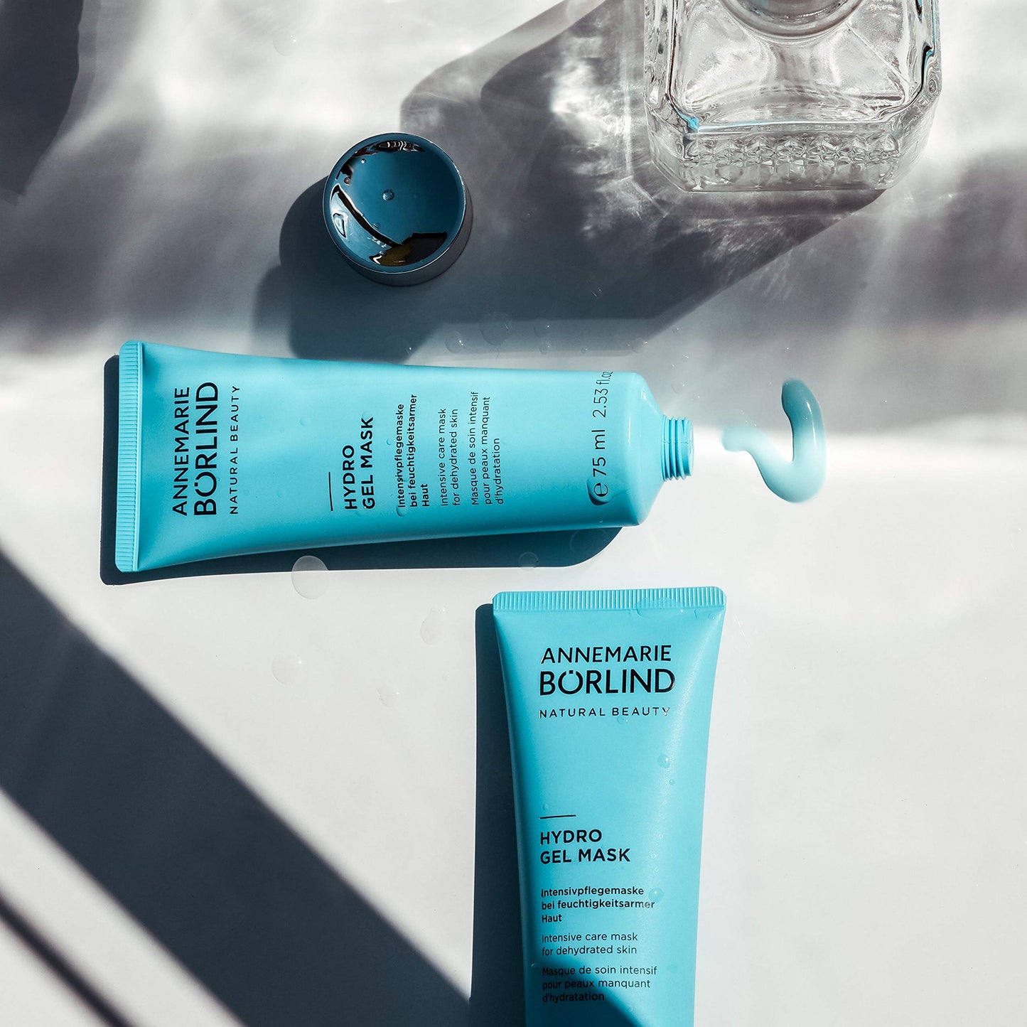 ANNEMARIE BRLIND - Hydro Gel Mask - Natural Moisturizing Wash Off Face Mask with Hyaluronic Acid and Red Algae Extract for Radia