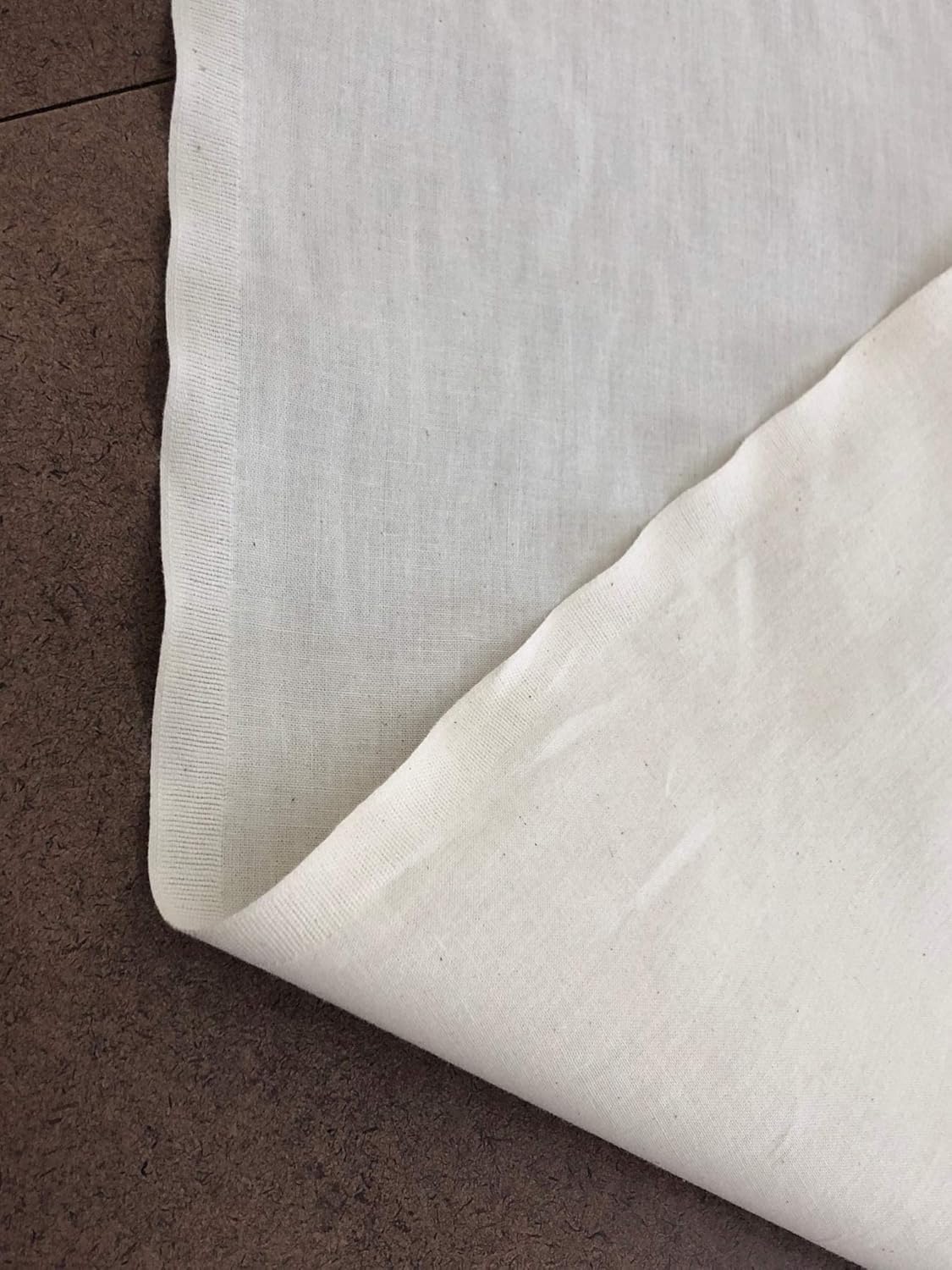 AK TRADING CO. Muslin Fabric/Textile Unbleached - Draping Fabric - Natural 1 Yard Medium Weight - 100% Cotton (63in. Wide)